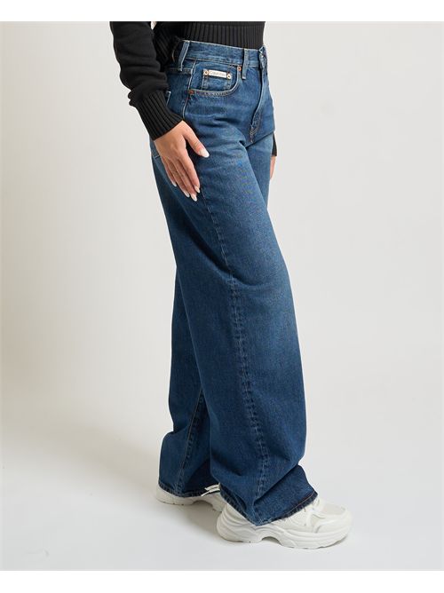 Jeans wide leg Calvin Klein donna CALVIN KLEIN | LV147B933GVSM